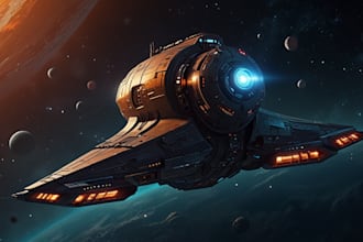 do design spaceship sci fi illustration and sci fi art