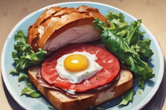do food illustration for your game items