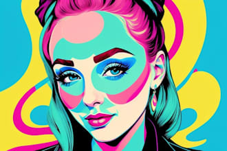 create pop art portrait