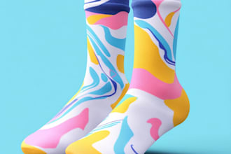 draw a unique socks design