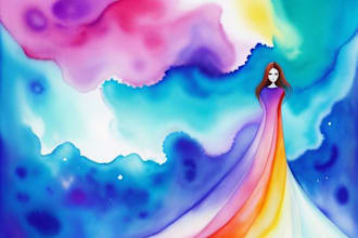 paint abstract and surreal watercolor acrylic art