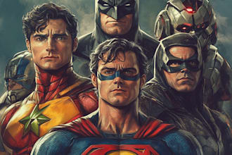make a comic book art and comic book illustration