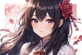 create background art in anime and visual novel, game art