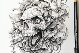 do a nature inspired tattoo design