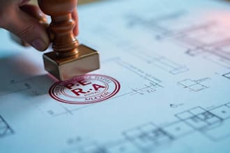 ga, tx, il, ca, nj, ny, fl structural, mep and architectural design plan stamp