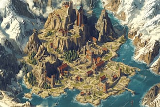 draw fantasy maps and city maps