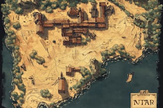make a fantasy map for rpg fantasy dnd novels