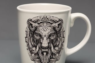 create custom coffee mug designs with amazing typography