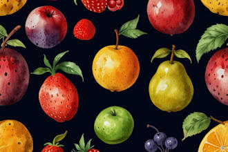 illustrate fruit, plant, or anything in digital watercolor