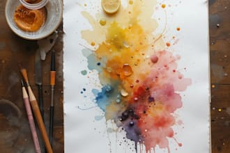 create family portrait in my watercolor painting style