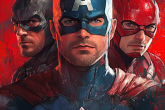 draw comic book illustration, comic book, manga,