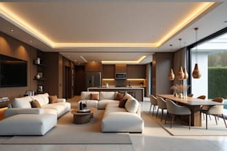 render design 3d architectural exterior of commercial buiding house 3d rendering