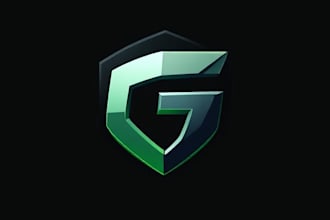 design professional initials gaming logo