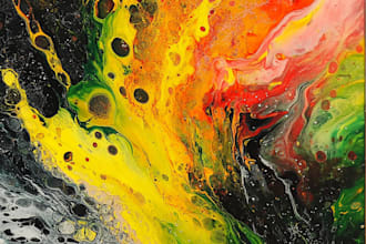 illustrate in an expressive abstract style