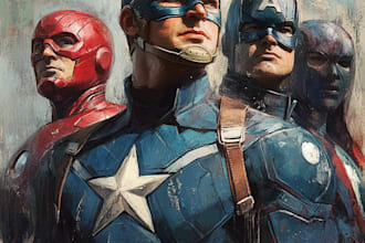draw a superhero portrait for you