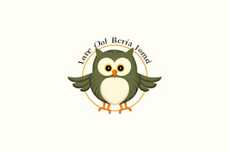 design high quality owl bird mascot logo with express delivery
