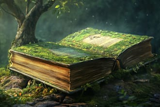 design an astonishing book cover art