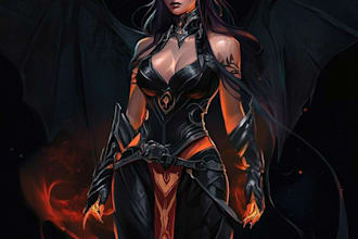 do illustration, concept art and character design, dnd
