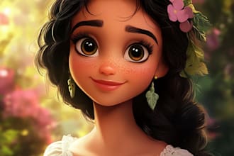create disney style caricatures that actually look like you