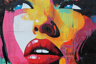 make custom colorful wpap portrait