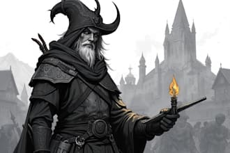 draw your character fantasy medieval cyberpunk steampunk