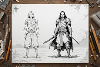 draw your dnd character or npc