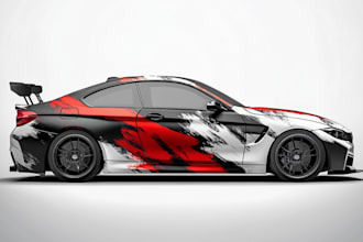 design vehicle wrap design, car wrap design, van wrap design