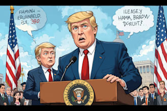 illustrate your political cartoon