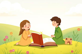 write christian children book and do christian children bible story illustration