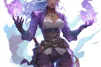 draw dnd rpg characters concept art