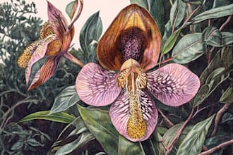 create amazing botanical vector illustration