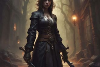 draw horror art and fantasy horror character