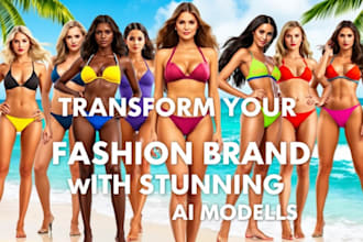 create stunning ai fashion model, swimwear to transform your fashion brand