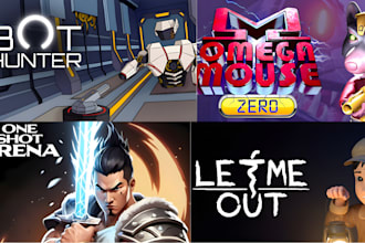 do steam capsule game banner poster character design, game UI design game art