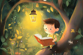 illustrate 3d children book illustration, children  book