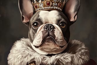 transform your pet into a royal masterpiece