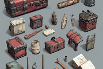 do 3d model props, objects or medieval weapons