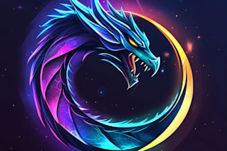 design a custom dnd, fantasy, sci fi, rpg game logo