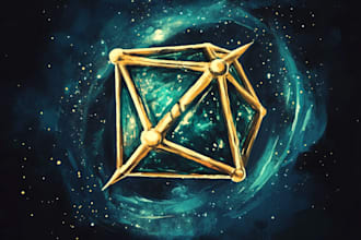 make a custom dnd, fantasy, sci fi, rpg animated game logo