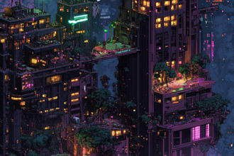 do fantasy art cyberpunk scifi futuristic city concept art