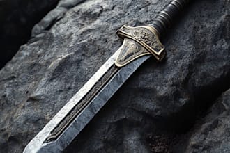 make a 3d weapons, swords, shields with any style you want