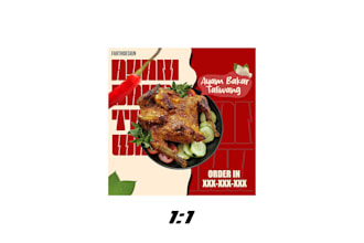 create a creative restaurant food poster,flyer,and brochure