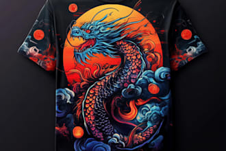 make vintage retro tshirt design for you