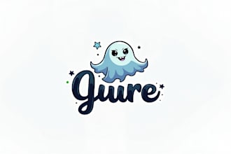 design awesome spooky ghost mascot logo  just in 12 hours