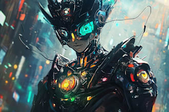 draw awesome gundam, mecha, robot fanart for you