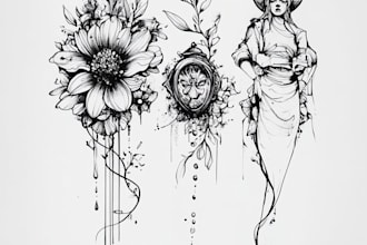 draw custom tattoo design for you