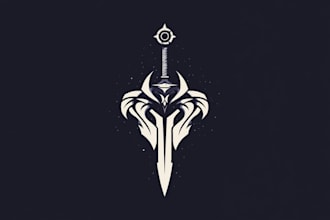 make a fantasy, rpg, sci fi, game logo