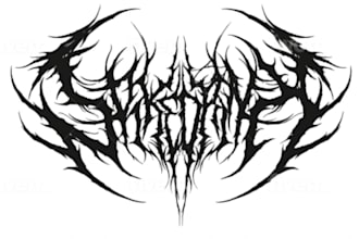 do atmospheric black metal and dungeon synth logo