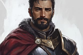 draw dnd character art and oc character