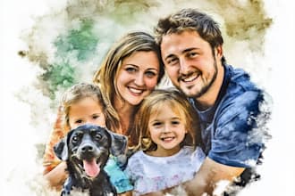 draw a wonderful family portrait